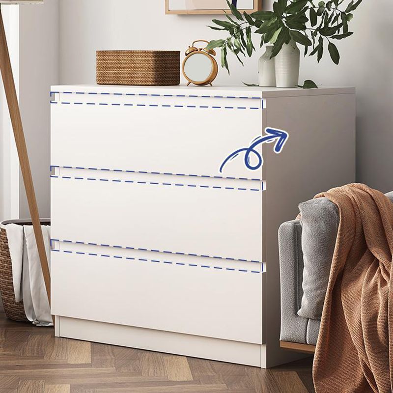 Contemporary Storage Chest Manufactured Wood Dresser , 15.6 Inch W