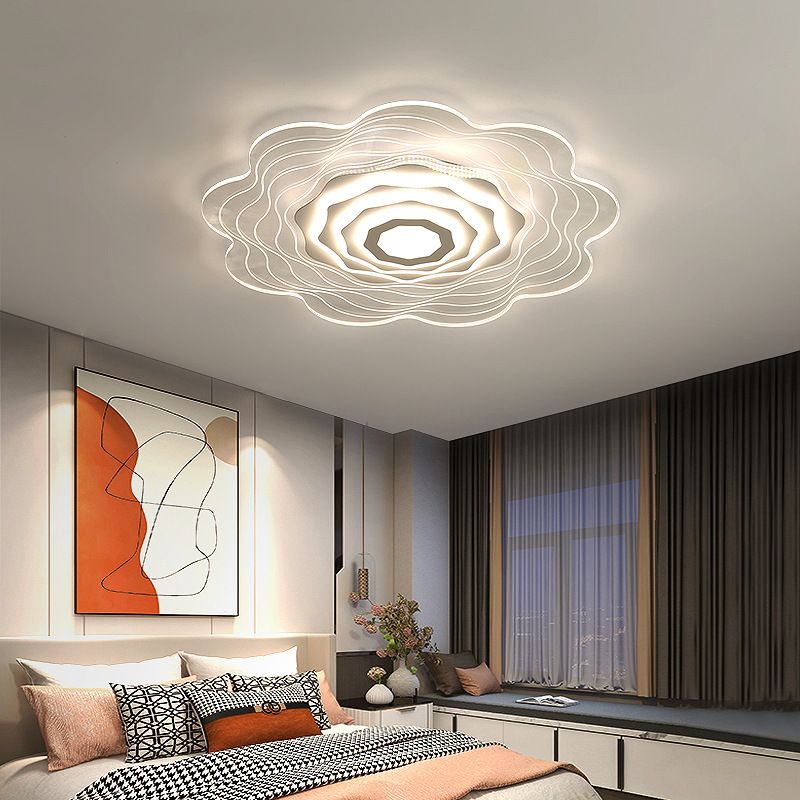 Luces llevadas del soporte rasante del claro del estilo moderno de las lámparas rasantes de acrílico del soporte de la flor