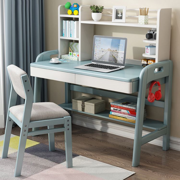 Scandinavian Rubberwood Kitchen Side Chair Liftable Open Back Dining Chair