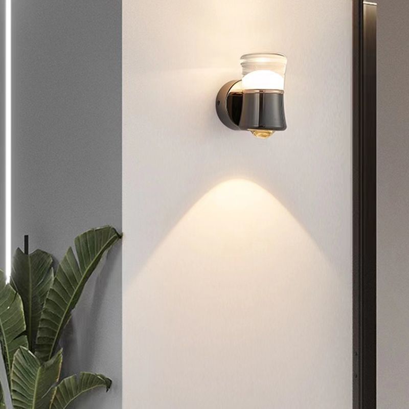Modernism Wall Sconce Black Sconce Lighting with Metal for Bedroom