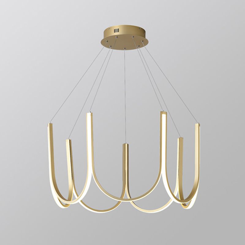 Lineaire kroonluchter verlichtingsarmaturen Moderne multi-head suspensie hanglampen