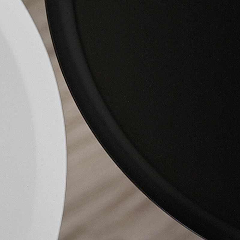 21.6"/25.5" Tall Metal Pedestal End Table Round Tray Top Side End Table