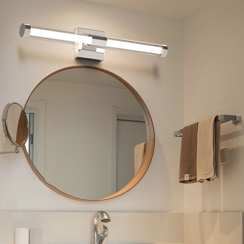 Contemporary Mirror Front Lighting LED Vanity Wall Light Fixtures with Acrylic Shade