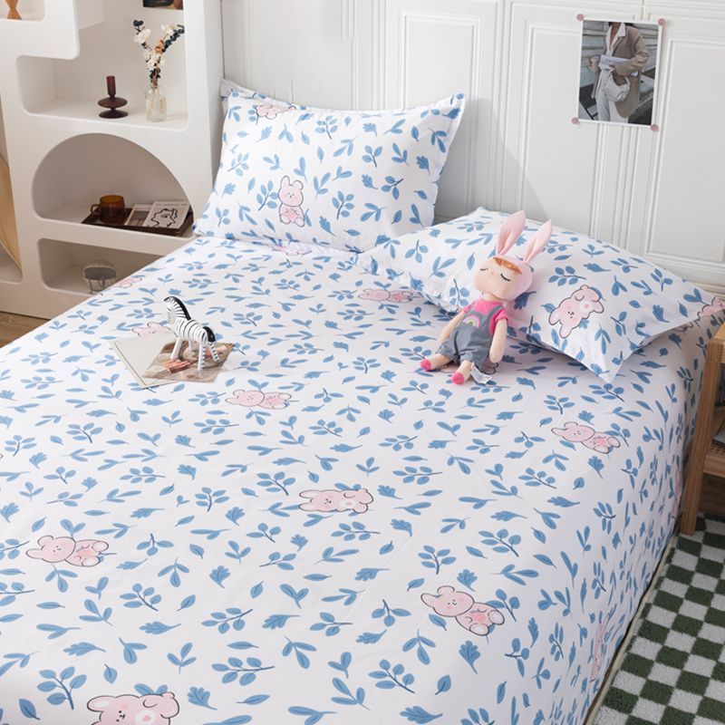 Breathable Printed Bed Sheet Twill Polyester Fade Resistant Sheet