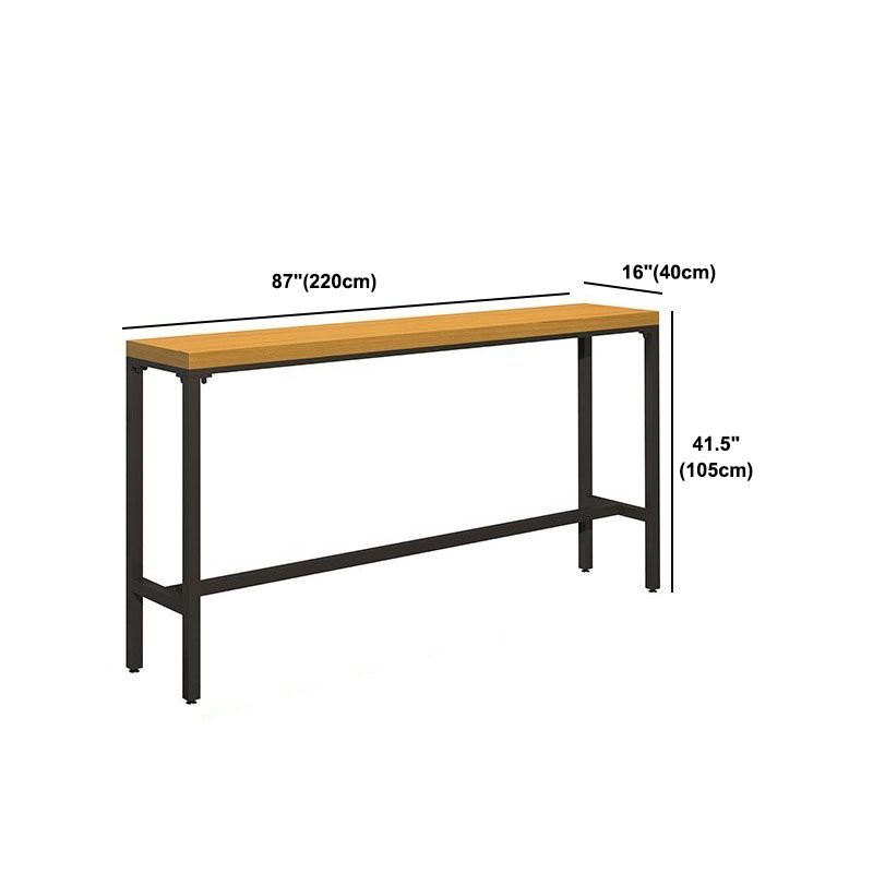 Industrial Style 1/6/11 Pieces Bar Table Set Rectangle Pine Wood Counter Table for Cafe