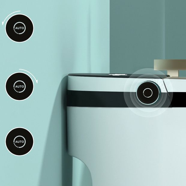 Modern Elong Toilet Bowl Siphon Floor Mount Toilet with Seat for Bathroom