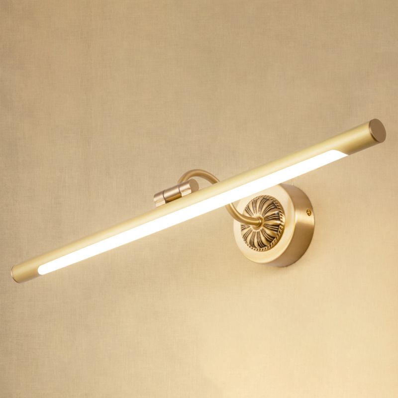 Traditional Mirror Front Lighting LED Vanity Wall Light Fixture with Acrylic Shade