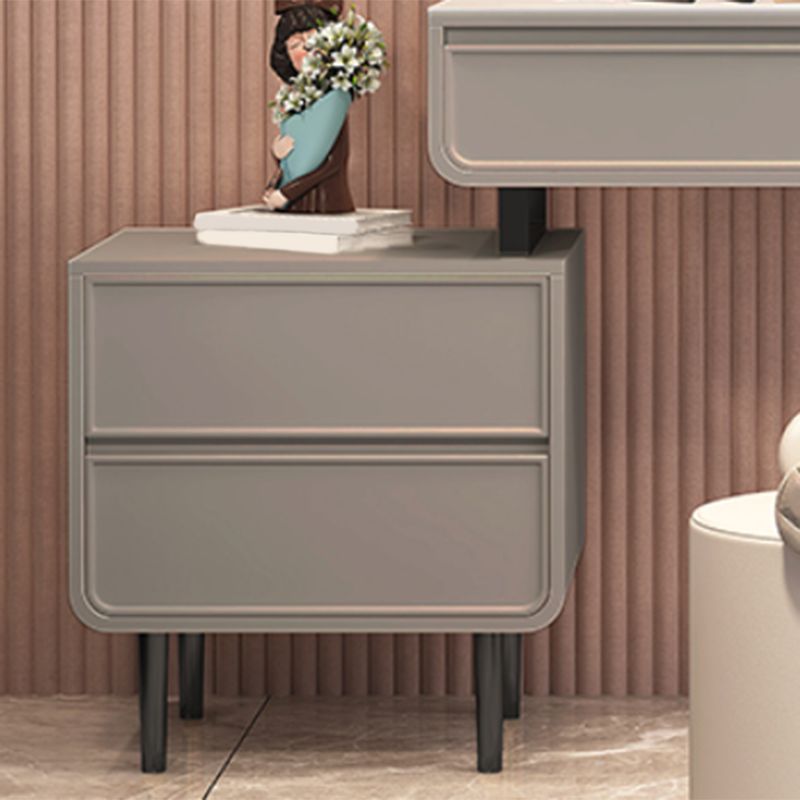 Minimalist Stone Top Vanity Table Modern Makeup Counter with 4 Drawers