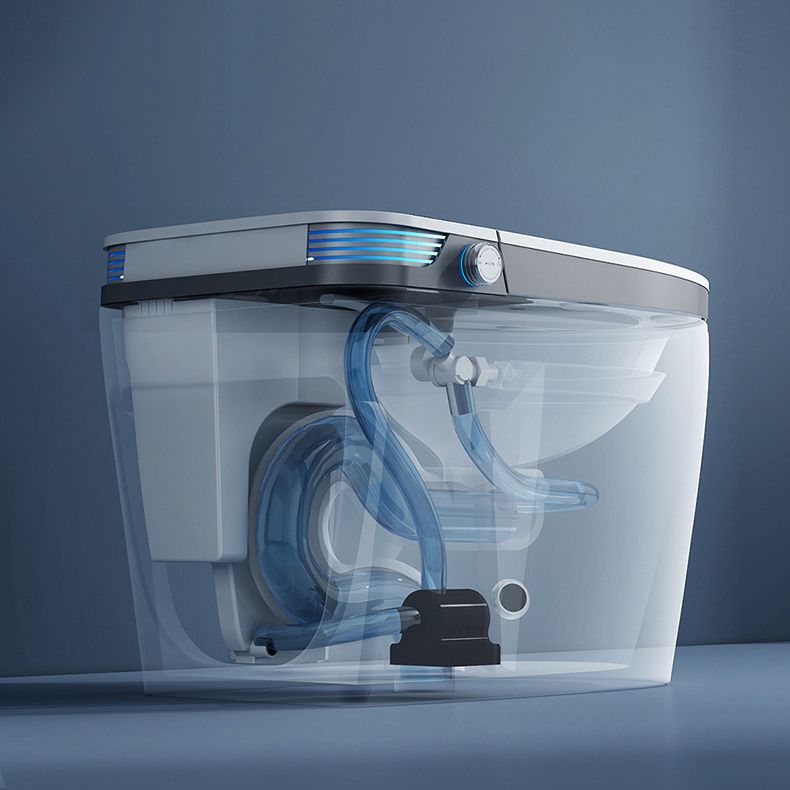 Modern Floor Mounted Urine Toilet White Siphon Jet Toilet Bowl with Toilet Seat