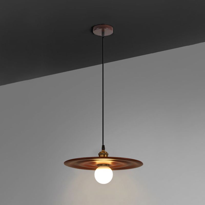 Moderne creatieve single hanging lamp houten schuur hanglamp voor eetkamer