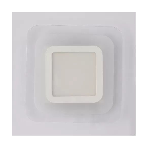 White Slim Square LED Wall Sconce Simple Style Acrylic Wall Light for Stair