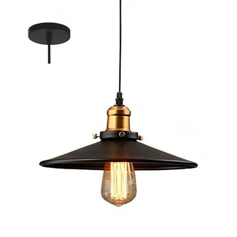 Industrial Country Style 1-Light Pendant Light Barn Chandelier Iron Hanging Lights for Bedroom
