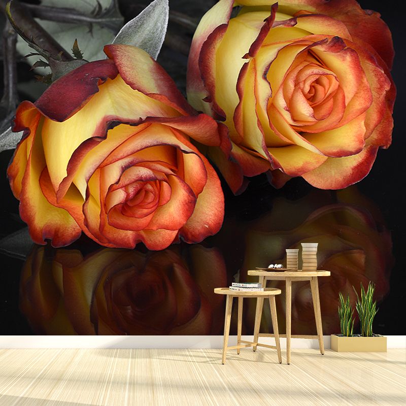 Mural Wallpaper Modern Photography Roses Living Room Wall Mural