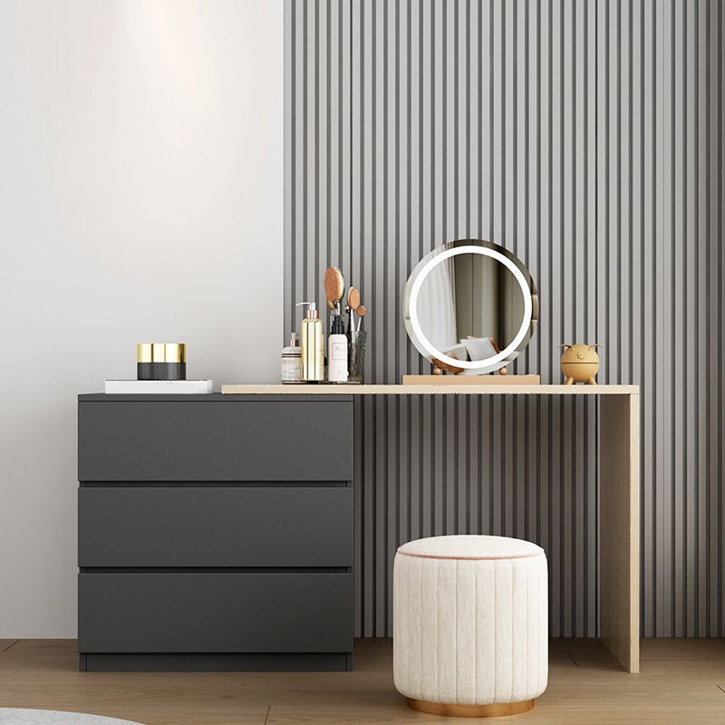 15.75" Wide Make-up Vanity Solid Wood Makeup Vanity Desk Table with Drawers
