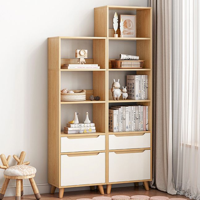 Standard Bookshelf with Drawer Modern Shelf Bookcase for Office