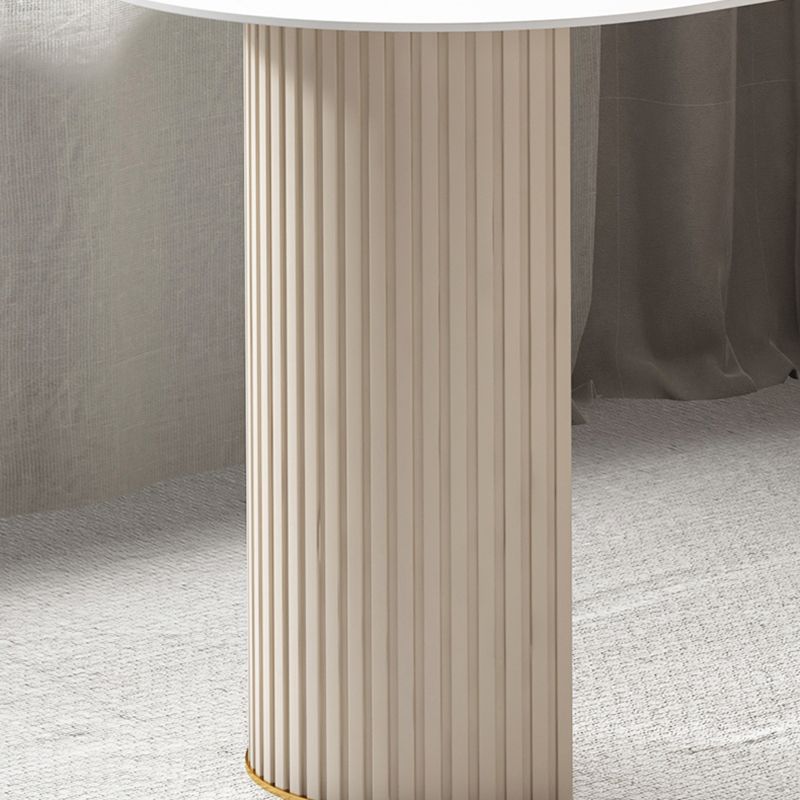 Glam Executive Desk Mirrored Peninsula Writing Desk in White