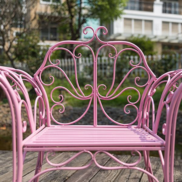 1/2/3 Pcs Metal Pink Dining Set Contemporary Square Dining Table Set