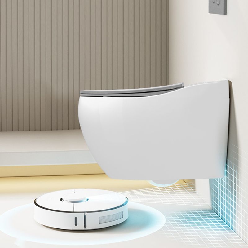 Contemporary Wall Hung Toilet Bowl Slow Close Seat Included Urine Toilet for Washroom