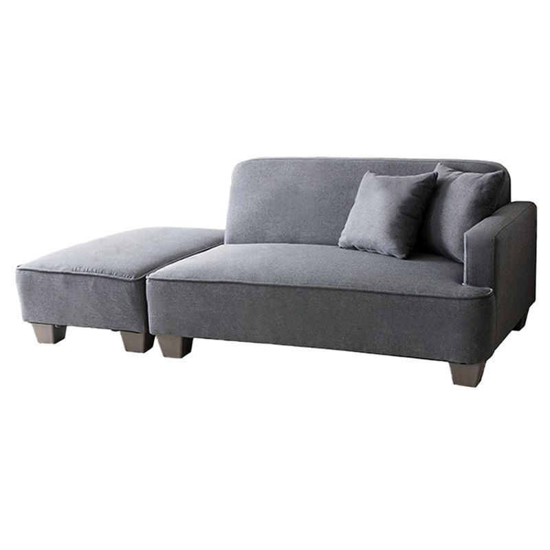Square Arm Sectionals Contemporary 43.3" L Loveseat with Footrest