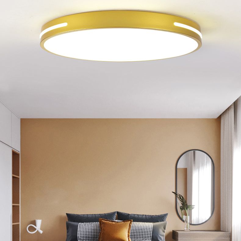 Modern Simple Style Ceiling Lamp Round Shape LED Flush Mount Light Fixtures
