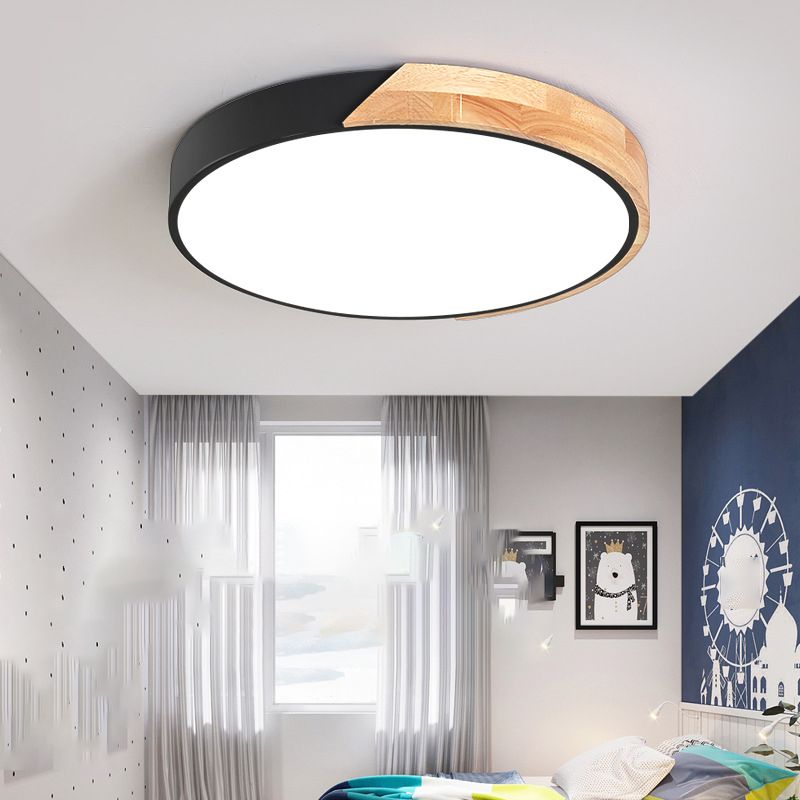 Abat-jour rond en métal encastré Llight Macarons nordiques Style1 tête encastrée