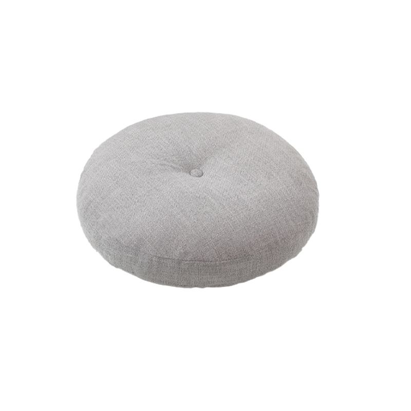 Modern Pouf Ottoman Cotton Upholstered Tufted Tear Resistant Round Ottoman