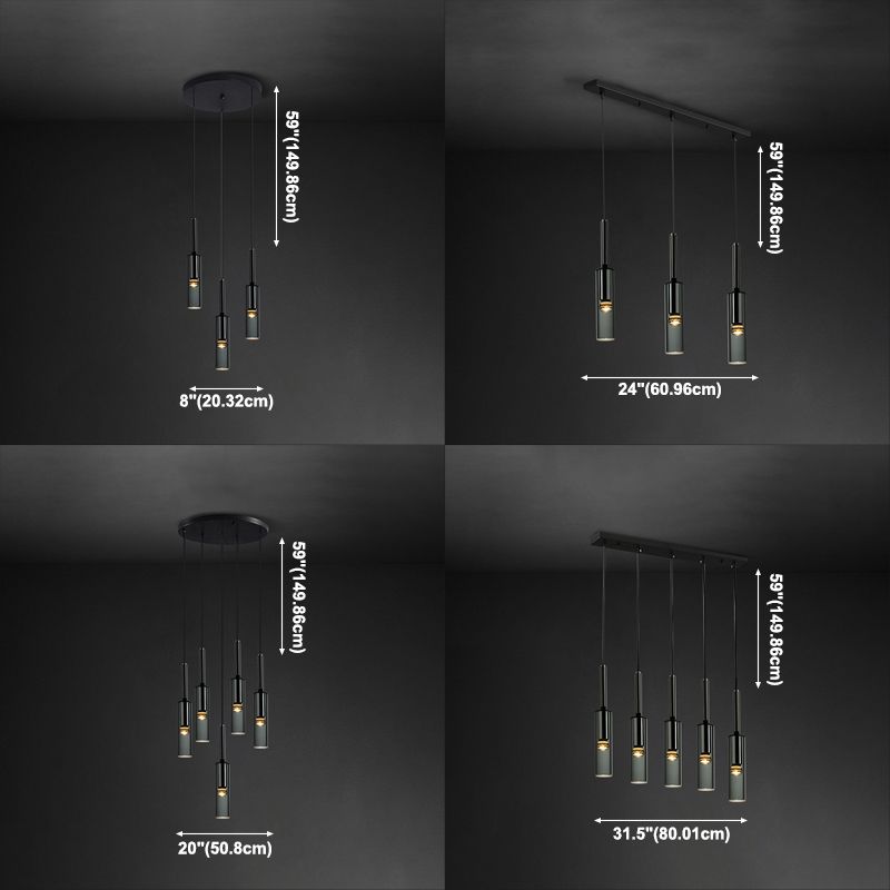 Cylindrical Pendant Lighting Fixtures Contemporary Kitchen Pendant Lights