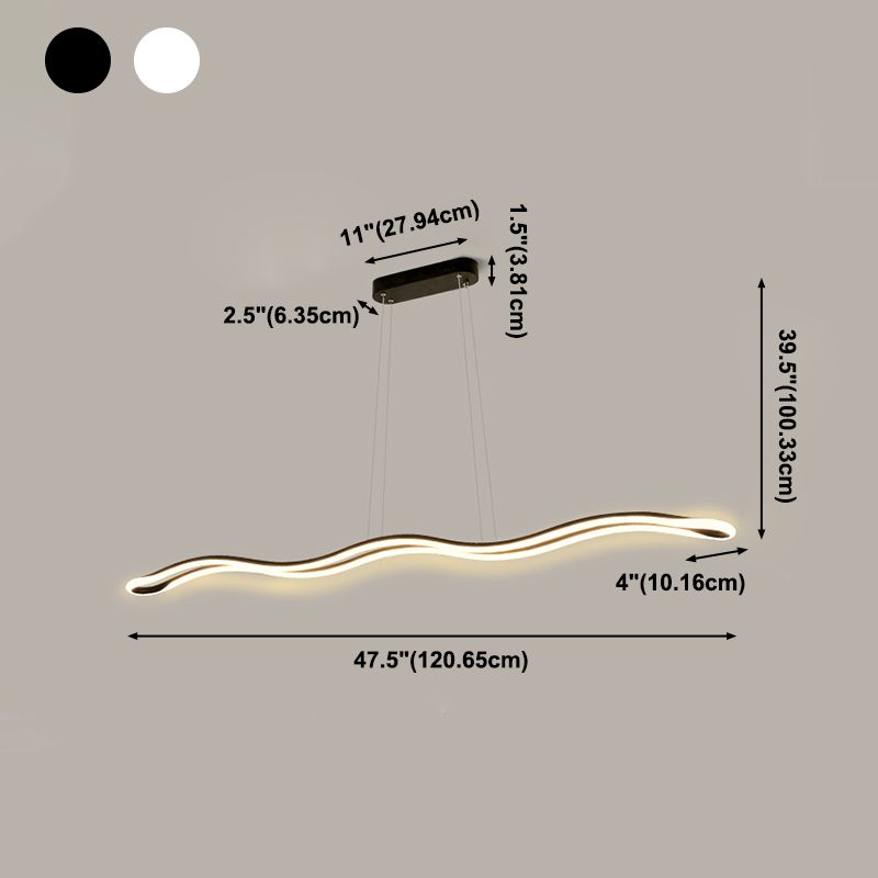LED Island Light Dining Dining Room Kitchen Modern Simple Style Light