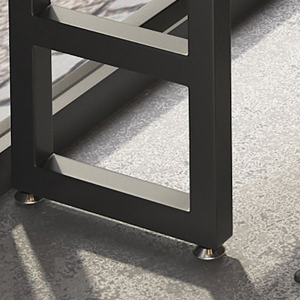 Wood Top Bar Table Rectangle Bar Table for Kitchen Living Room Coffee Room