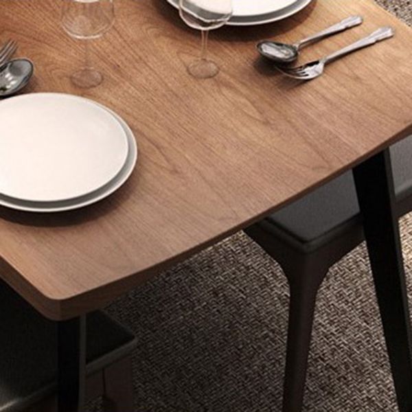 Rectangle Dining Table Pine Solid Wood Dining Table with Sled Base