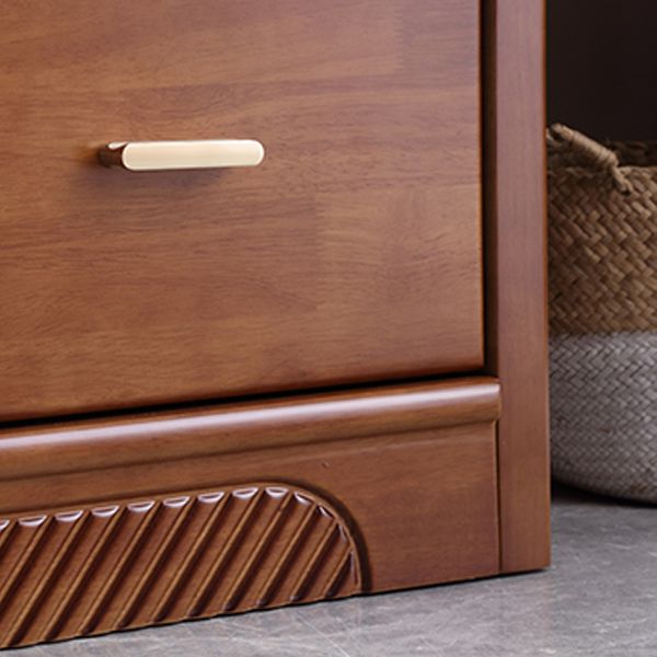 Glam Rubber Wood Storage Chest Home Horizontal Chest with 9 Drawers