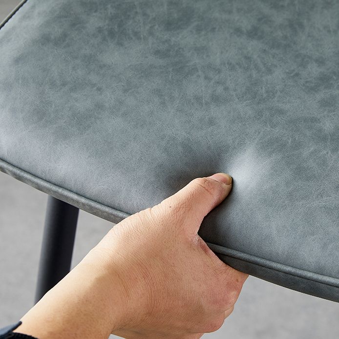 Juego de sillas de metal de estilo escandinavo, cocina, comedor, sillas laterales con respaldo sólido