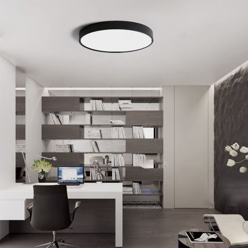 Modern Simple Style Acrylic Flush Mount Lights Round Shape 1 Light Ceiling Lamp for Bedroom