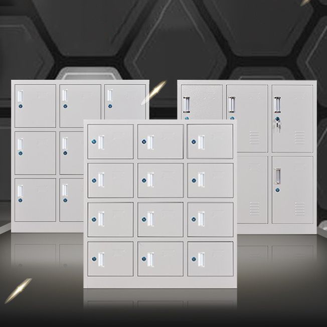 Metal Non-Hanging Armoire Modern Storage Cabinet with Hinged Doors