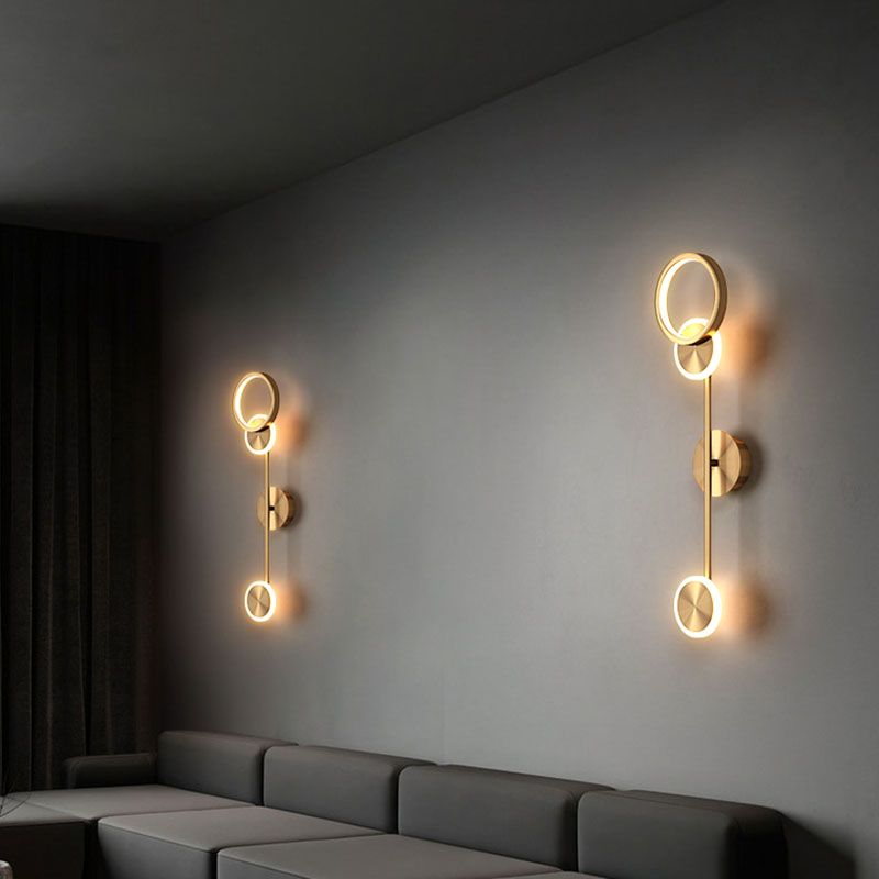 Acrylic Wall Light Nordic Modern Linear LED Wall Sconce for Living Room