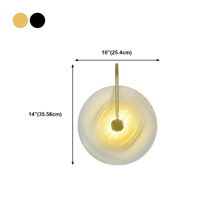 Modern Style Round Wall Light Sconces Glass 1 Light Wall Lighting Ideas