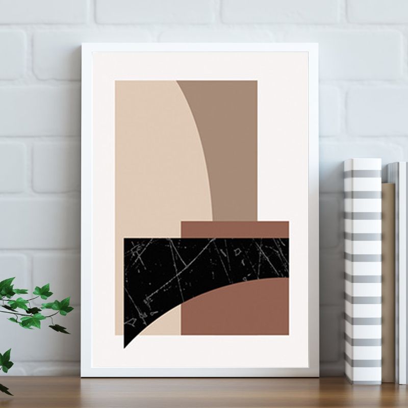Abstract canvas print getextureerd modern huis interieur kunst aan de muur decor in lichte kleur