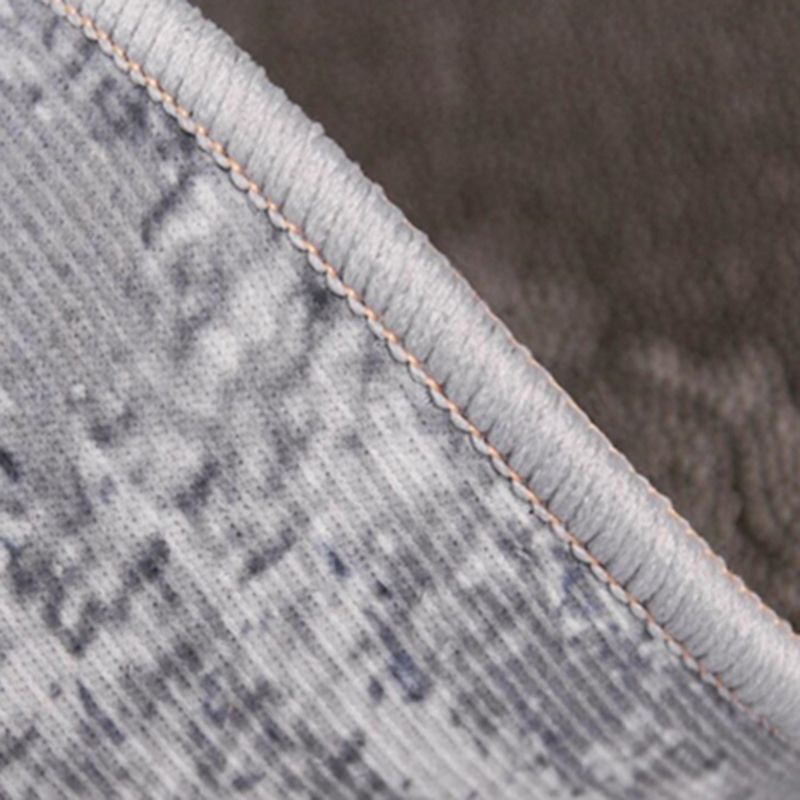 Modern Living Room Carpet Antique Gray Tone Watercolor Rug Polyster Stain Resistant Indoor Rug