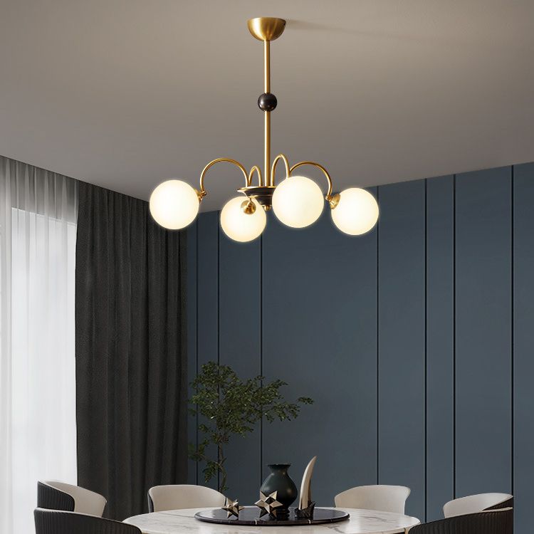 Café de lámparas de lámpara de vidrio contemporáneo Restaurante Multi colgante Luz