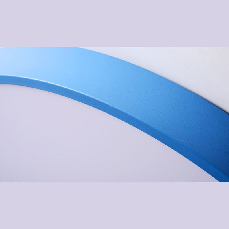 Plafondmontagelamp voor meisjesjongenskamer Macron-stijl Inbouwlamp van metaal en houten frame