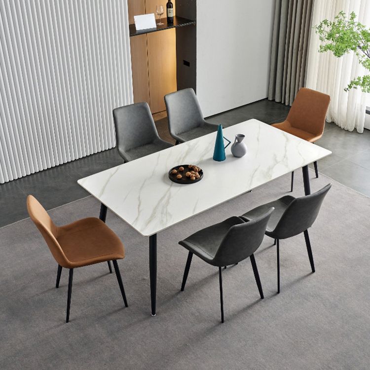 Nordic Kitchen Stone Furniture 1/5/7 Pcs Standard Height Casual Dining Room Table Set