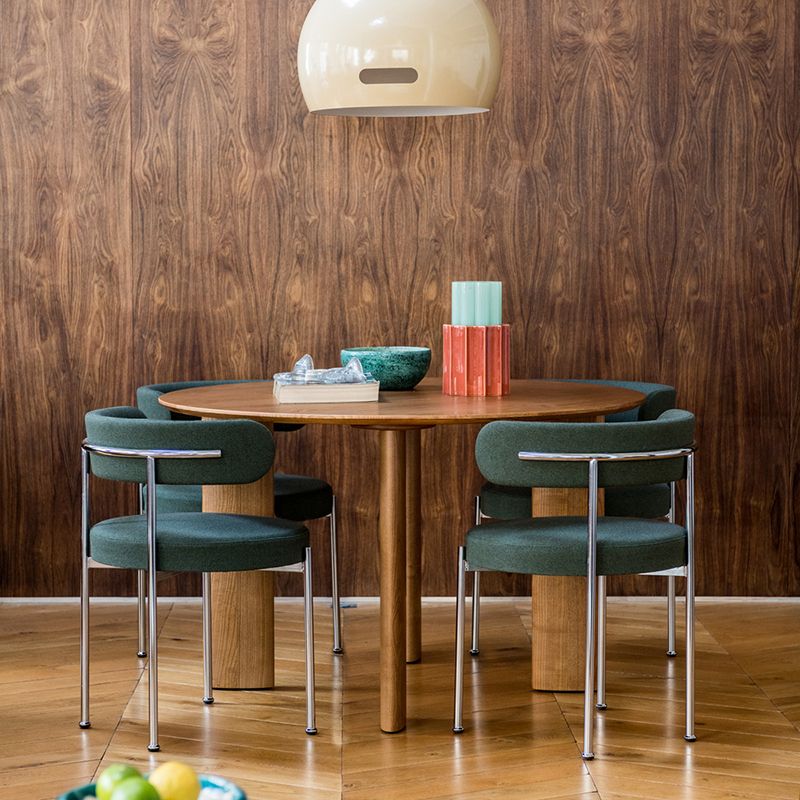 Modern Style Open Back Chair Upholstered Dining Side Chair for Indoor