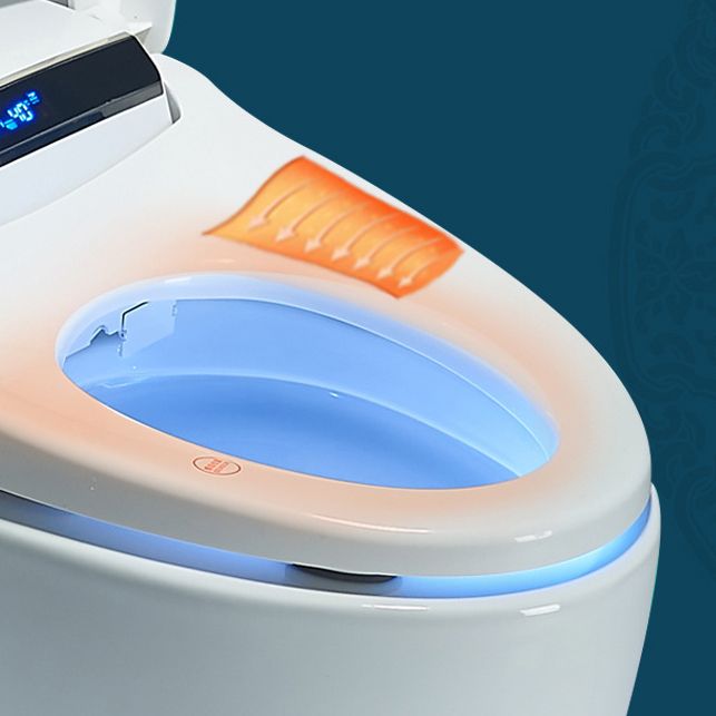 Modern One Piece Toilet Concealed Tank Toilet Bowl with Slow Close Seat for Washroom