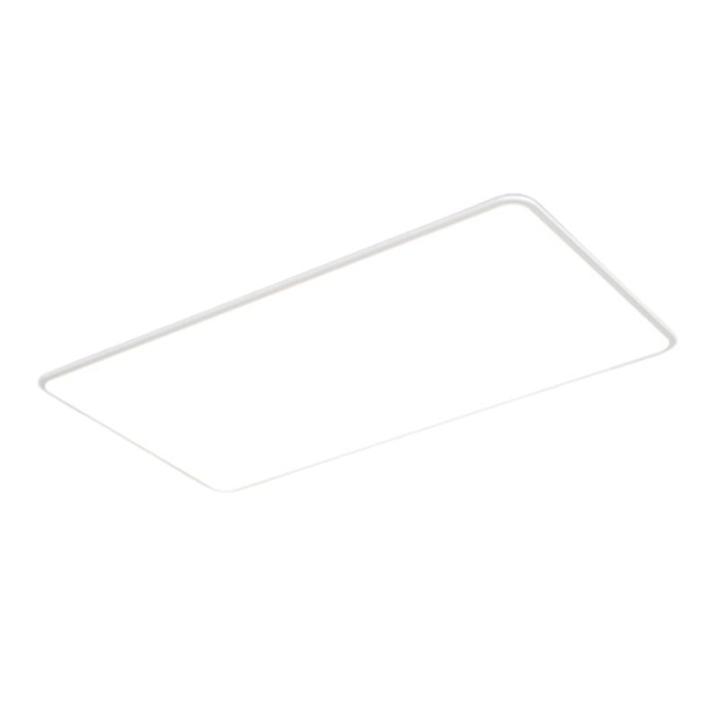 Metal Geometric Flush Mount Lamp Modern Flush Ceiling Light Fixture in White