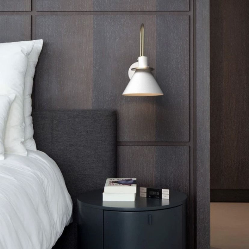 Flared Wall Sconce Lighting Modern Style Metal 1 Head Wall Mounted Light Fixture