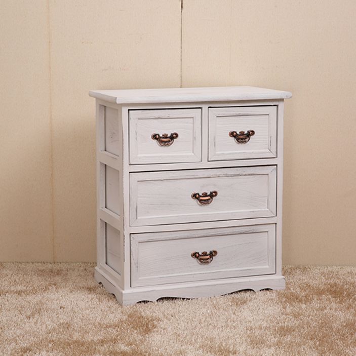 Traditional Solid Wood Lingerie Chest Vertical Storage Chest Dresser with Drawers