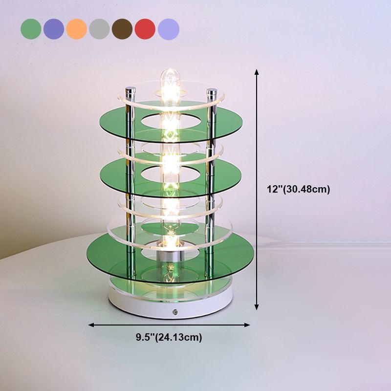 Circles Night Table Lamp Nordic Style Metal Table Light for Bedside