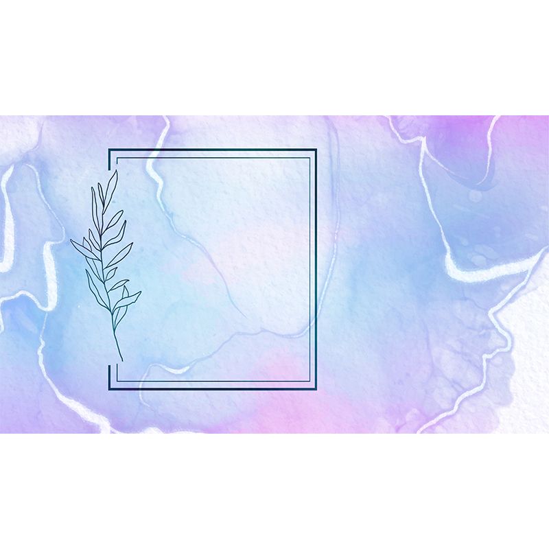 Plant Illustration Mural Wallpaper Environment Friendly Bedroom Wall Mural