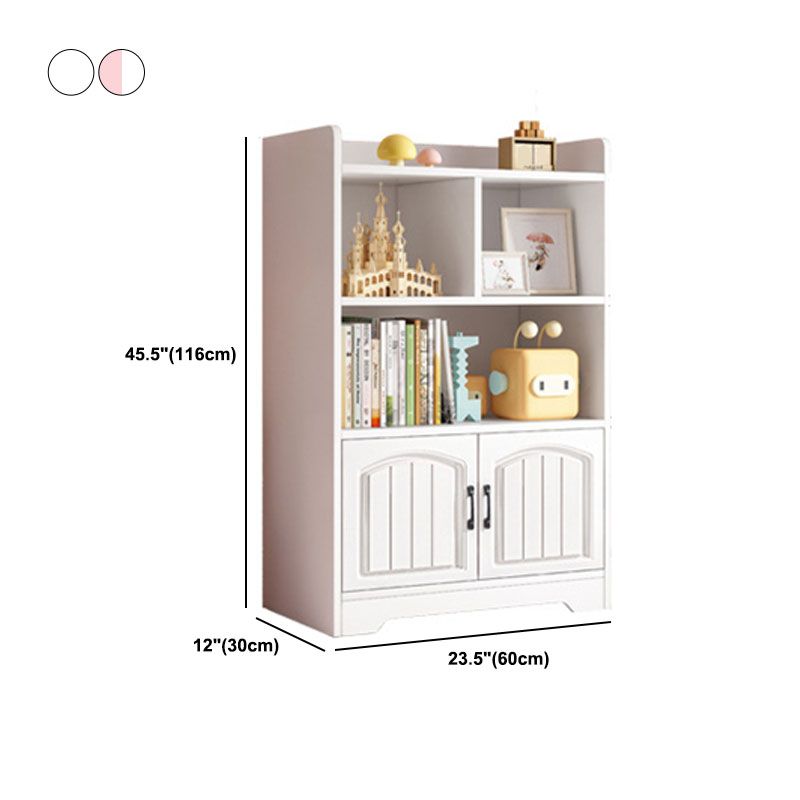 Modern Standard Shelf Bookcase Engineered Wood Closed Back Book Shelf for Living Room