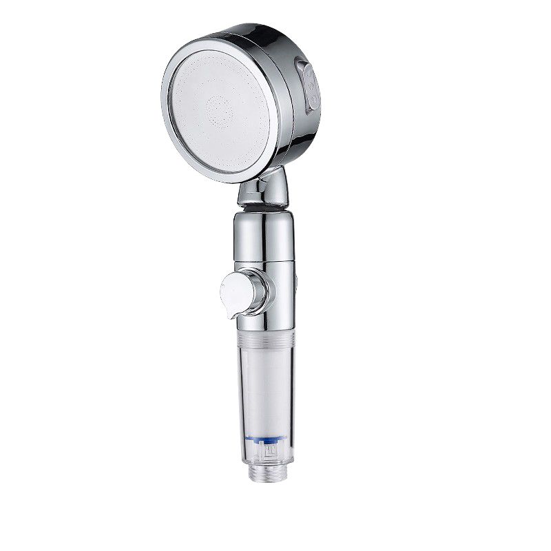 Modern Handheld Shower Head Sliver Round Standard Shower Heads